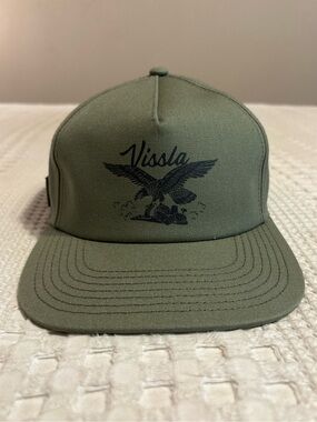 VISSLA Olive Eagle Embroidered Snapback Hat